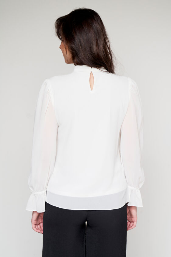 White Embellished Top, White, image 5